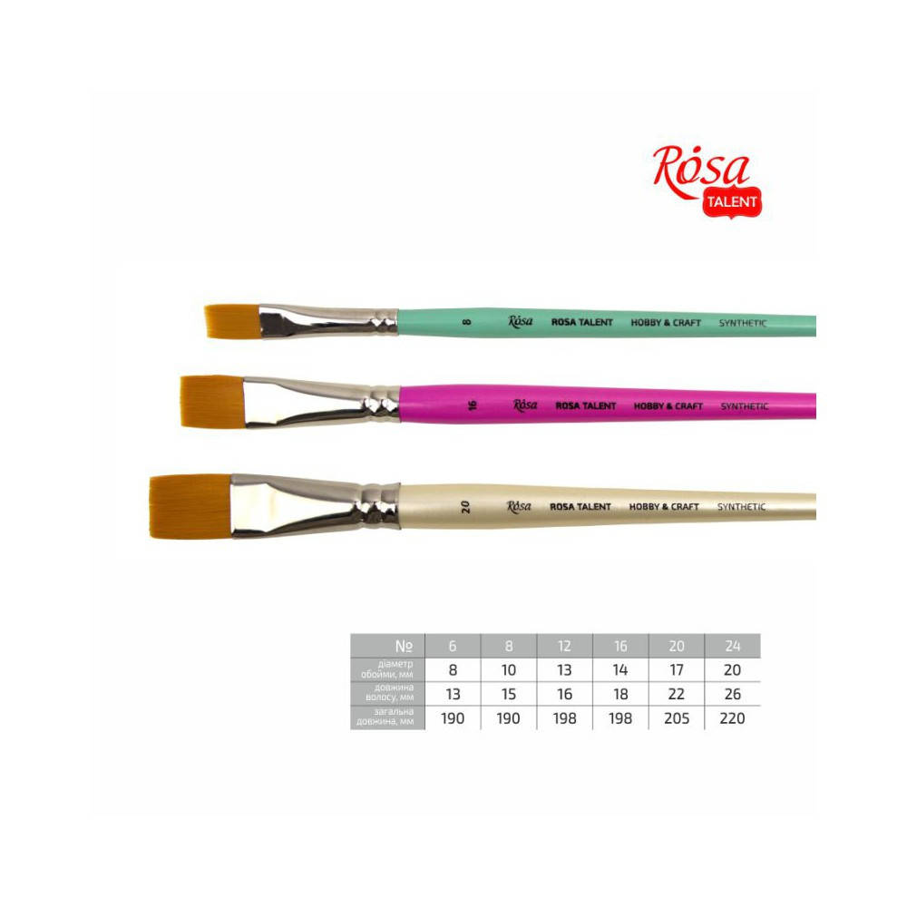 

Синтетика плоска ДЛЯ ДЕКОРУ, HOBBY & CRAFT, 6, к.р. ROSA TALENT
