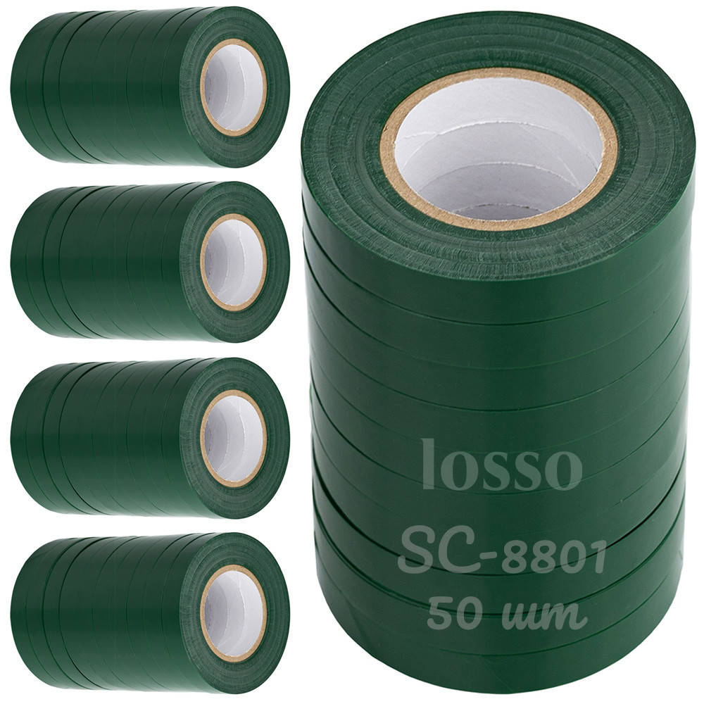 

Лента для подвязки растений LOSSO SC-8801 для тапенера, 50шт, 11мм*25м зеленая