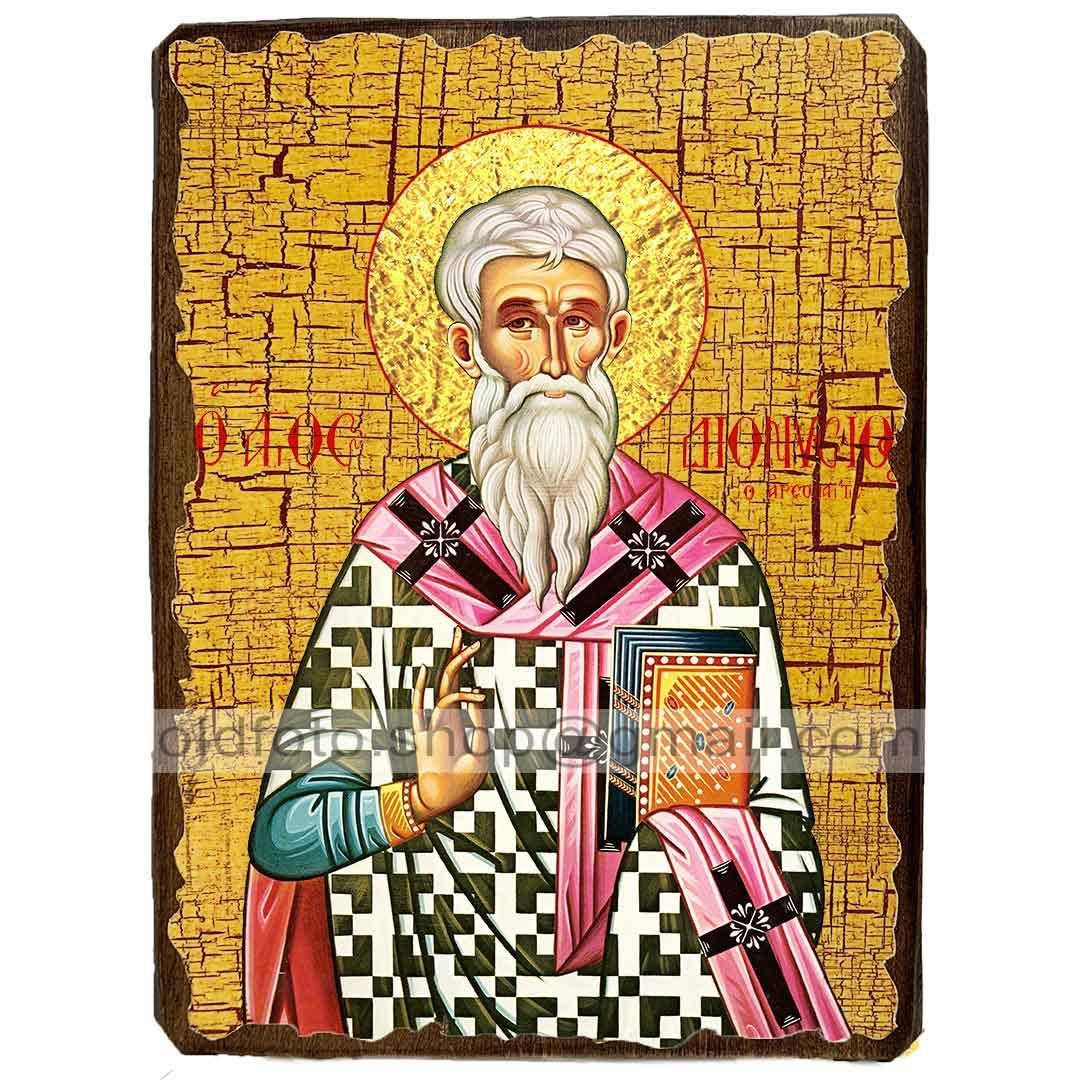 

Икона Дионисий Ареопагит, Афинский, Апостол Епископ ,икона на дереве 170х230 мм