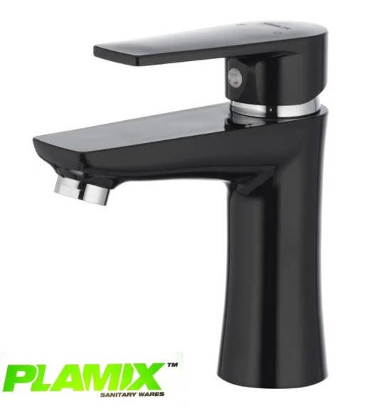 

Смеситель для умывальника Plamix Oscar 001 Black, Белый