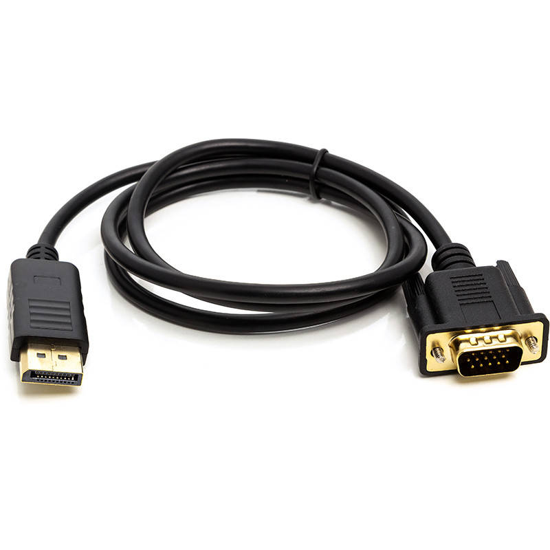 

Кабель PowerPlant DisplayPort (M) - VGA (M), 1 м, Черный