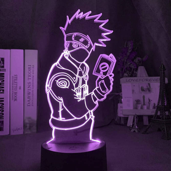 

Настольный светильник-ночник Какаши Хатаке читает - Naruto настольная 3D Лампа PUBG16 Цветов (12784)