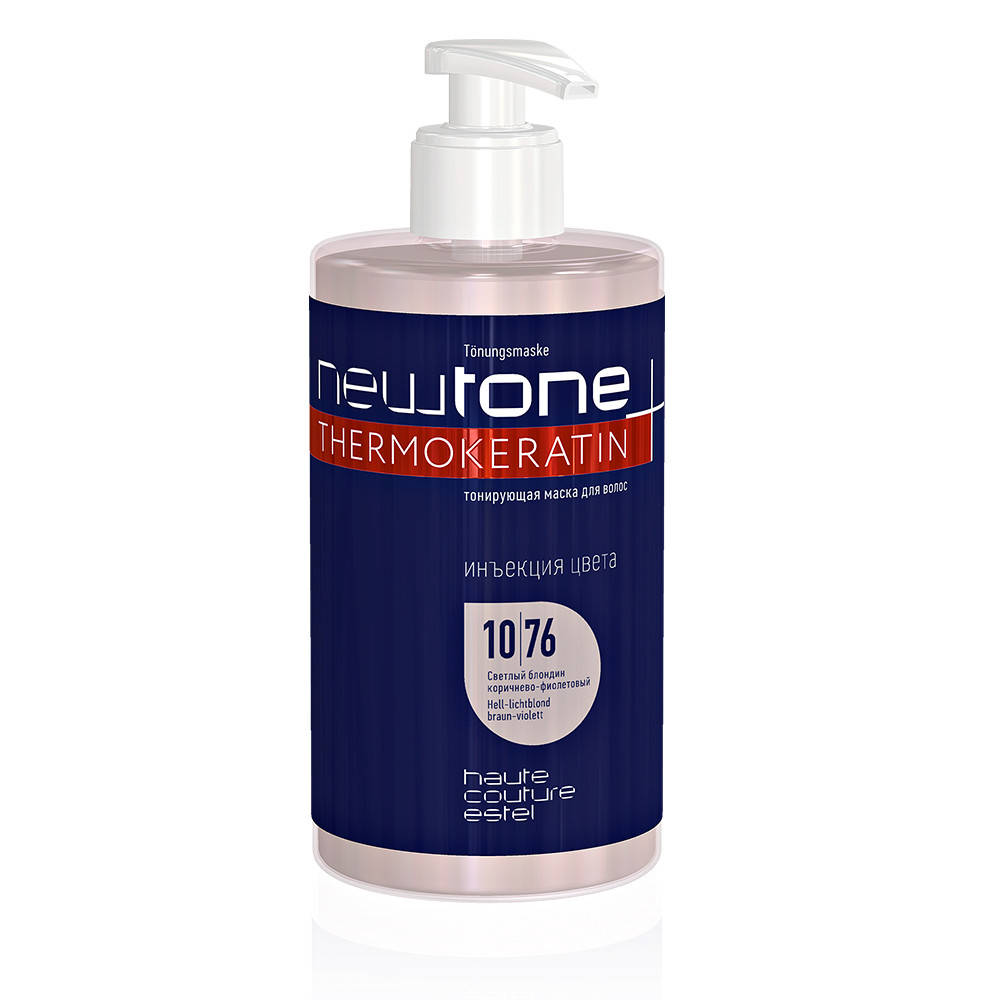 

Тонирующая маска NEWTONE 10/76 Светлый блондин коричнево-фиолетовый, 435 мл
