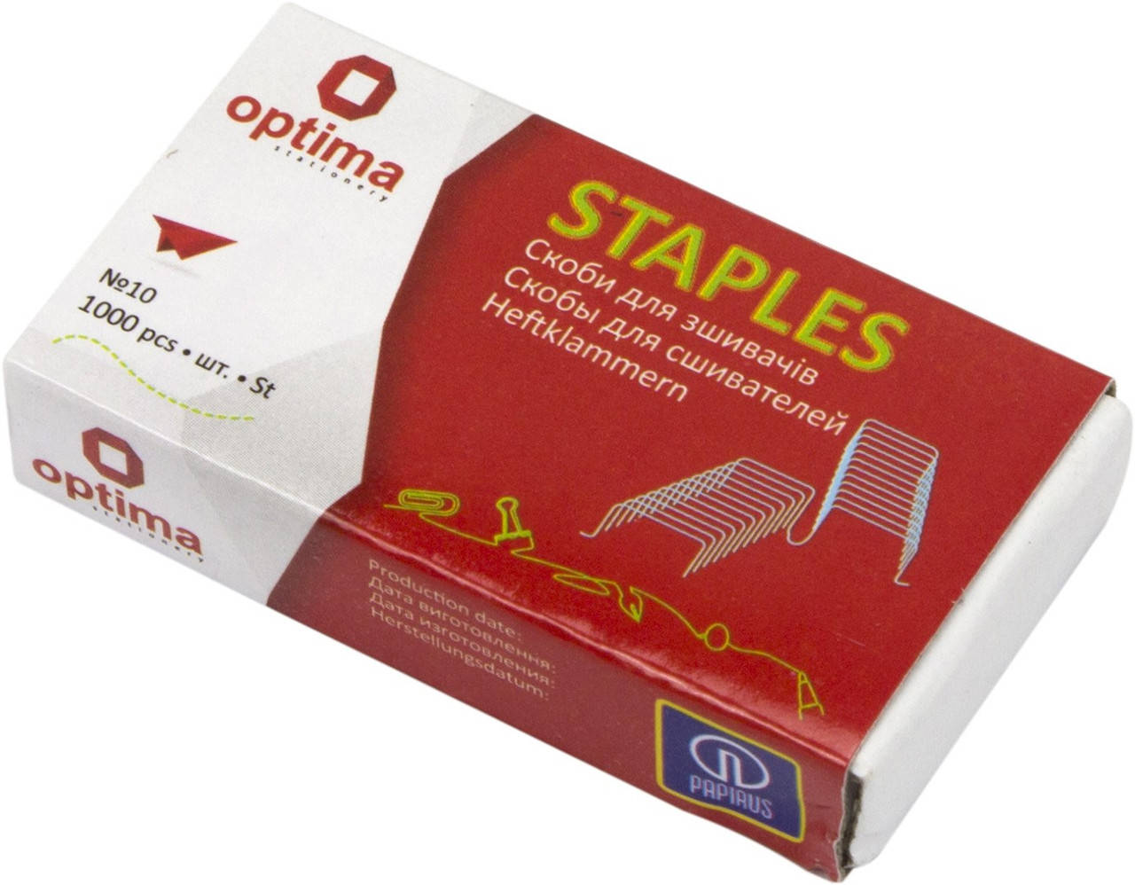 

Скоби "Optima" №10 мідні №O40353 (10)
