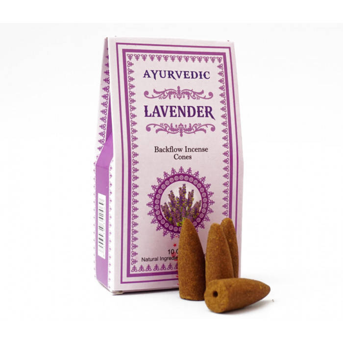 

Ароматические конусы Лаванда Аюрведик Ayurvedic BACK FLOW CONES LAVENDER
