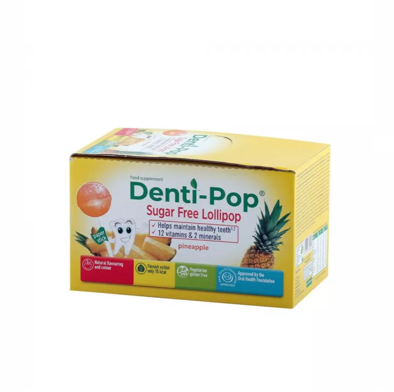 

Леденец Denti Pop без сахара с ксилитом (ананас) 40 шт