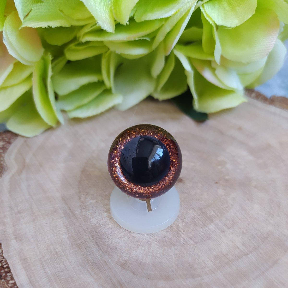 

Очі 20мм блискучі оранжеві