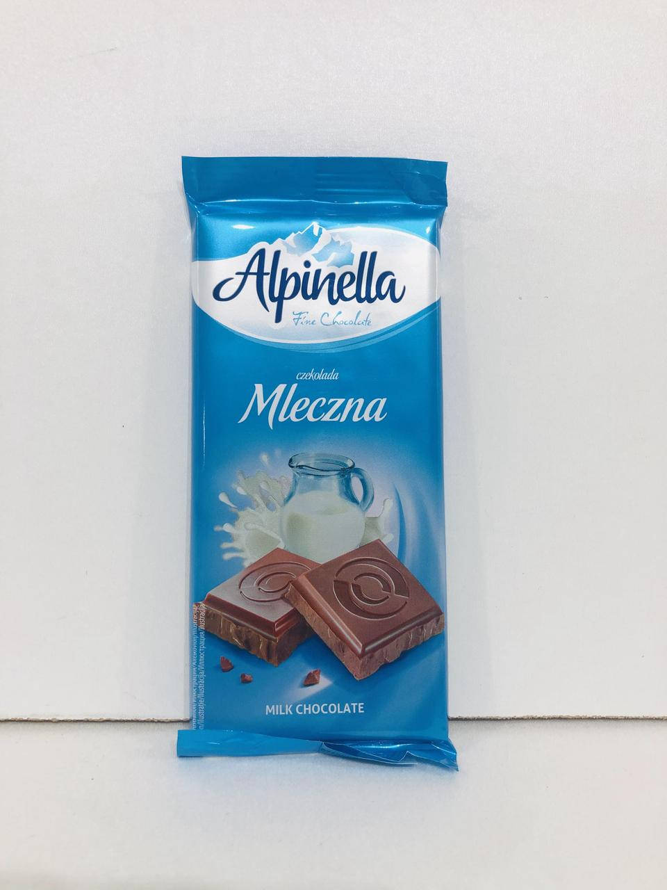 

Шоколад Alpinella Mleczna 90гр