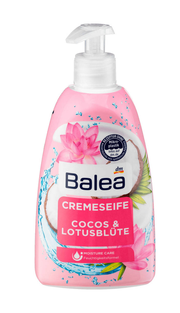 

Жидкое крем-мыло Balea (Кокос и цветок лотоса) 500 мл с дозатором