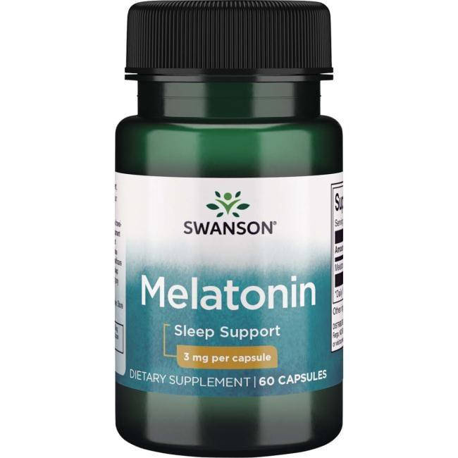 

Мелатонин от бессонницы, Melatonin, Swanson, 3 мг, 60 капсул