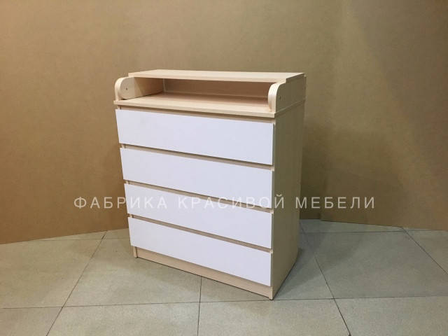

Комод пеленальный Гелик, цвет молочный, фасад Белый