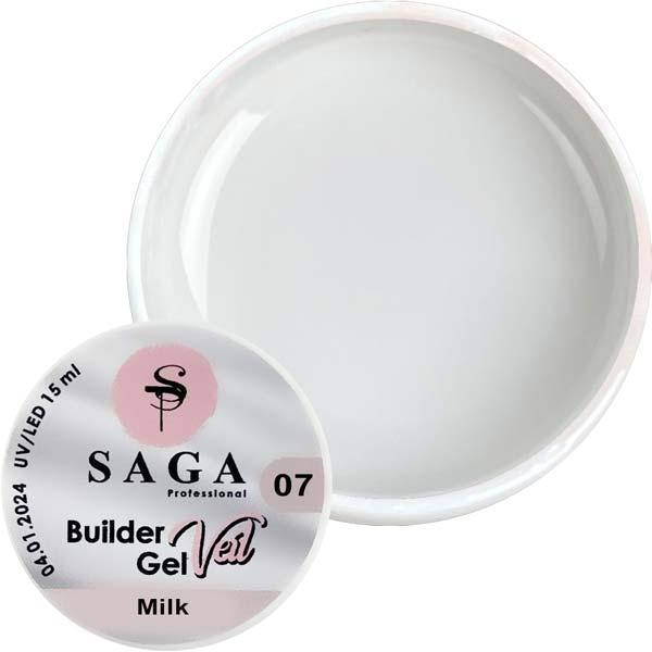 

Гель для наращивания SAGA Builder Gel Veil №7 Milk 15 мл