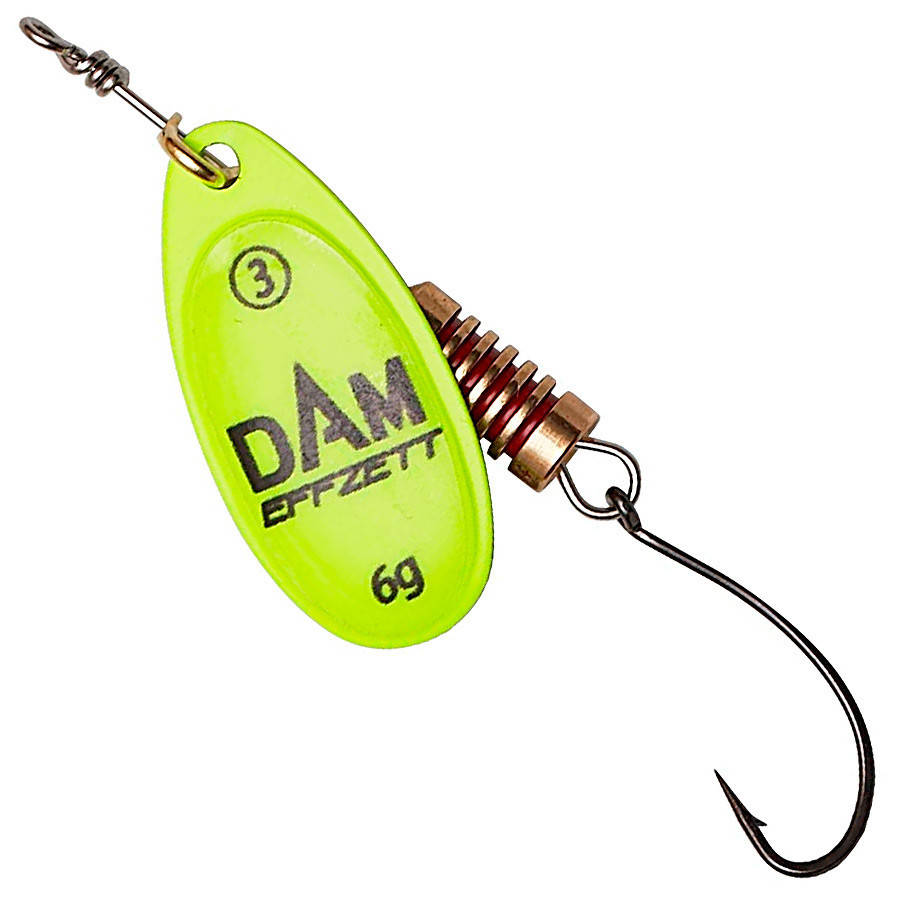 

Блесна-вертушка DAM Effzett Natural With Single Hook 4гр (yellow), Желтый