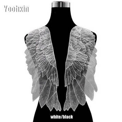 

Аппликация на одежду из ткани Крылья Ангела, Белый