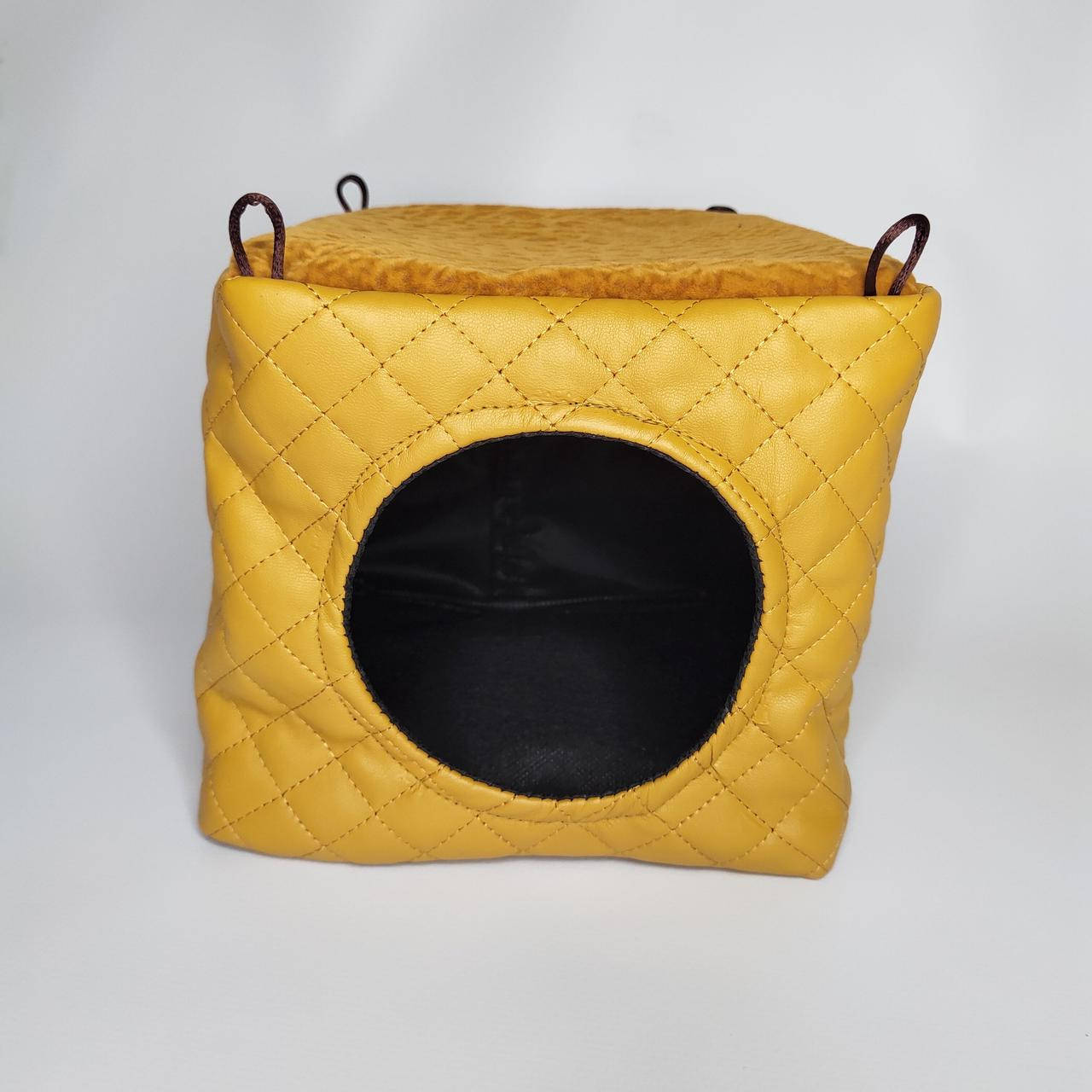 

Подвесной домик норка гамак лежачек домик для крысы, хомяка, морской свинки, Желтый