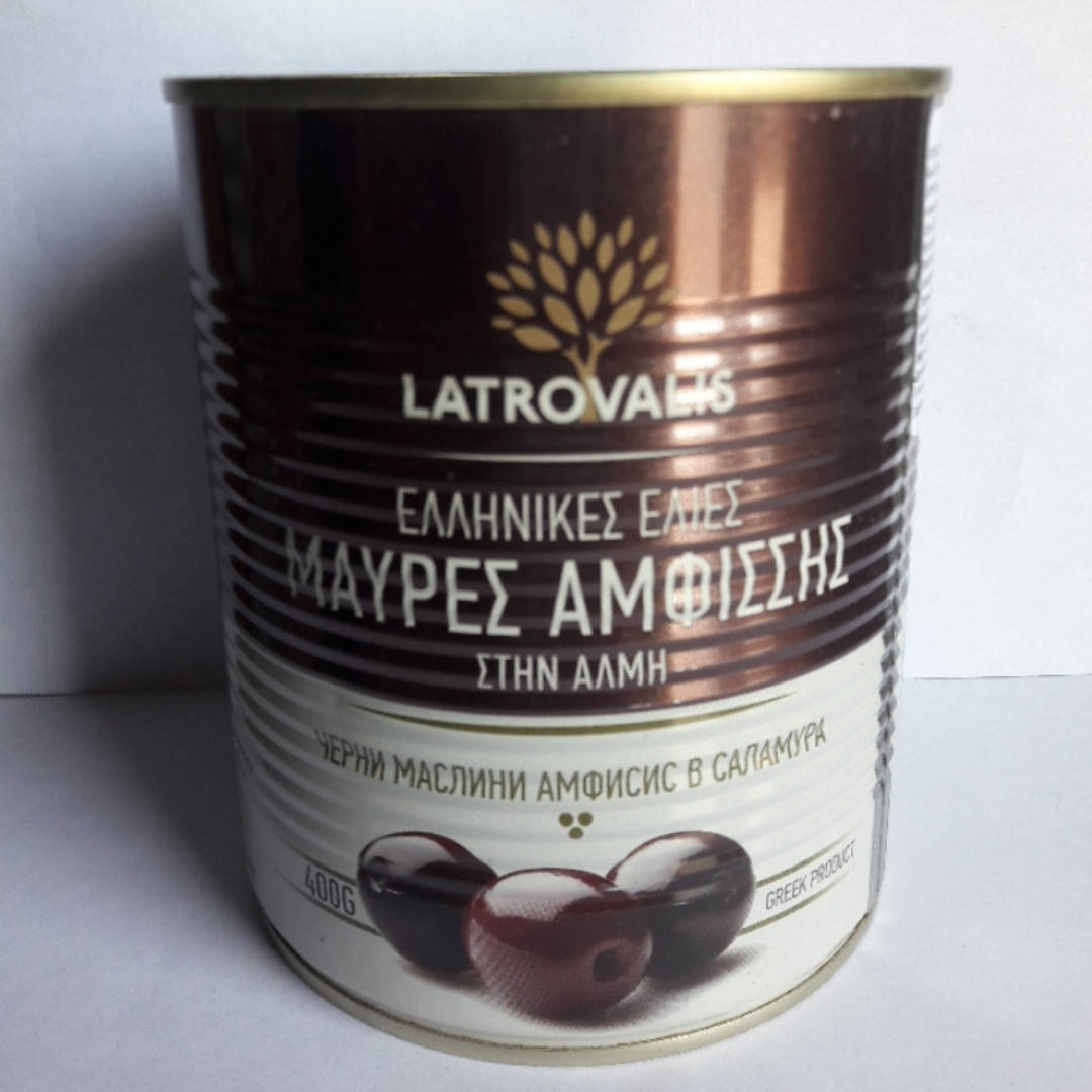 

Амфисис Черные маслины Джамбо с/к 181/200 900 гр Latrovalis