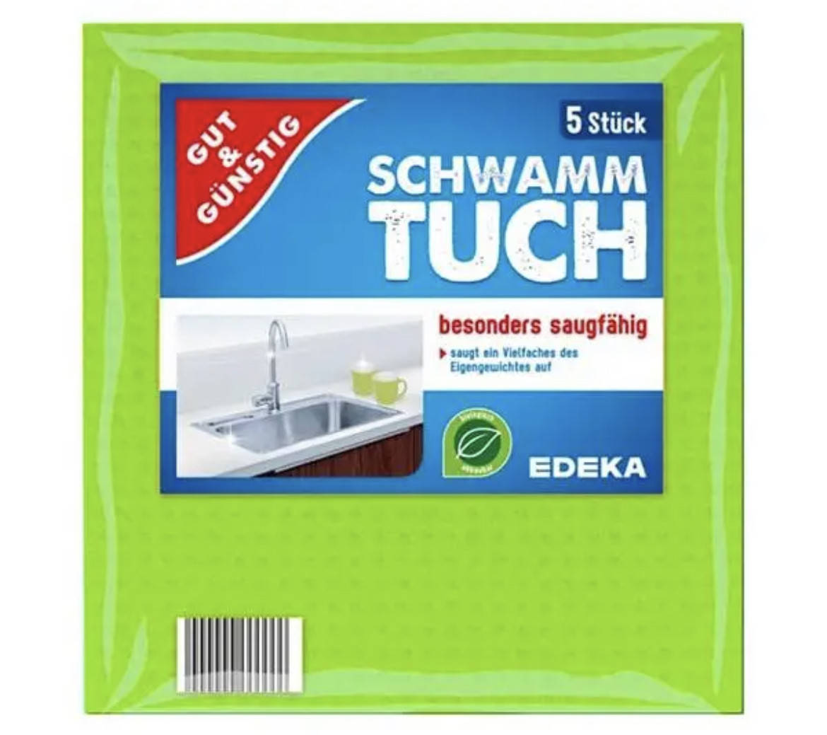 

Губчасті серветки Gut & Gunstig Edeka, 5шт.