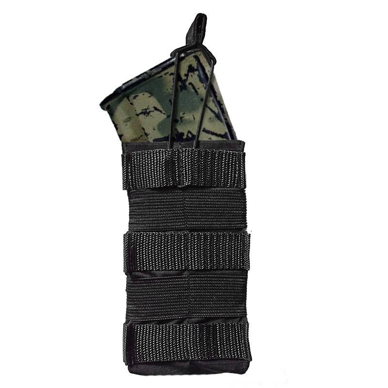 

Подсумок для магазина АК / М16 MOLLE открытый черный