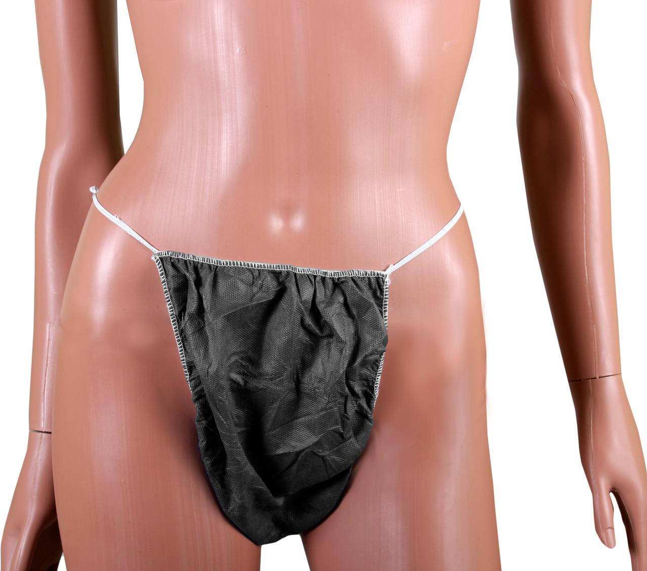 

NEW!!! Трусы одноразовые мужские для депиляции и массажа, Плотные (50 шт/уп), Черный