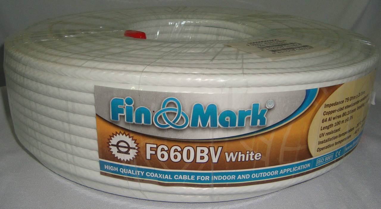 

Кабель коаксиальный FinMark F660BV White 100 m