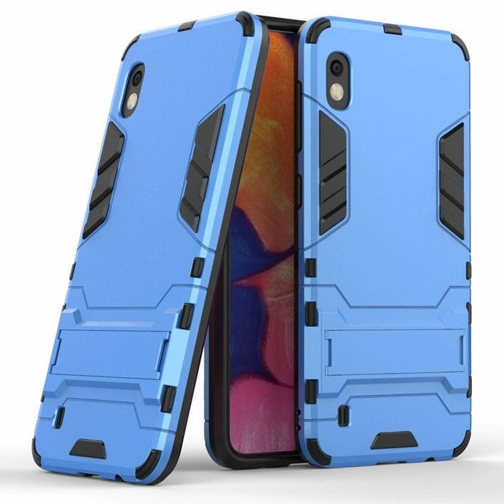 

Чехол Iron для Samsung A10 2019 / A105F бронированный бампер Броня Blue