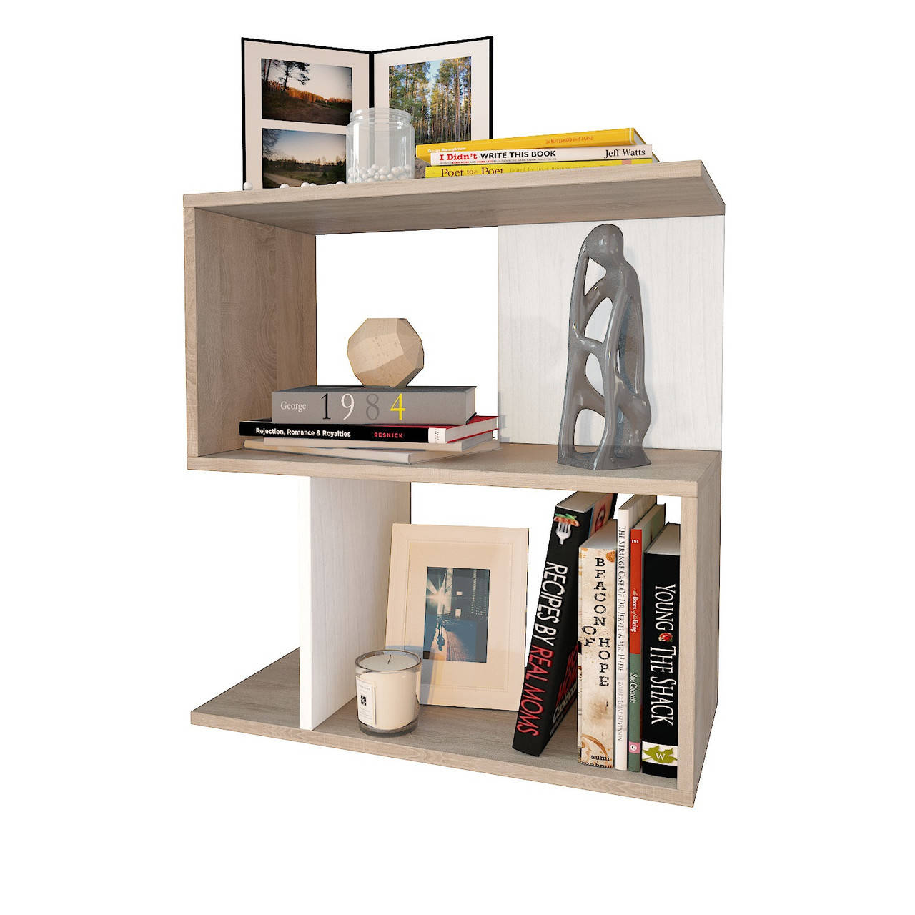 

Полка на стену книжная из ДСП 548×598×250 ПК-8