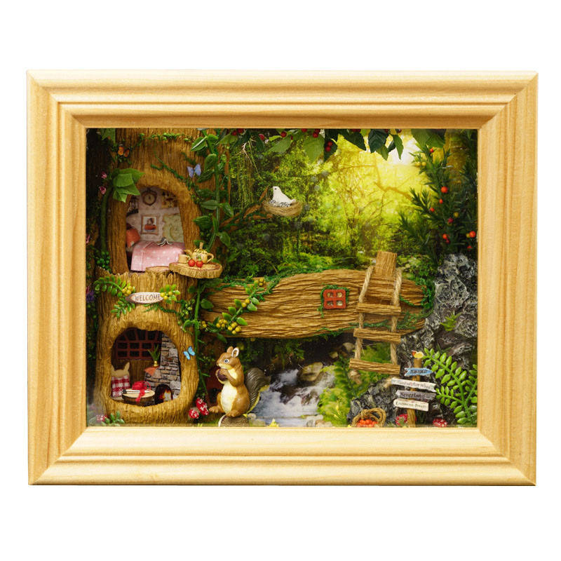 

Кукольный дом DIY Cute Room 6006 Squirrel House деревянный конструктор в рамке 3D румбокс