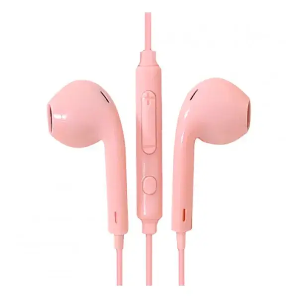 

Проводные наушники Hoco M55 Pink вкладыши с микрофоном, Розовый