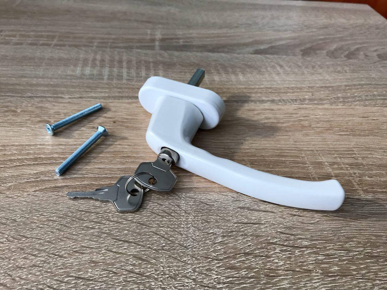 

Ручка c ключом, с замком, кнопка, защита на окно от детей 1, Белый