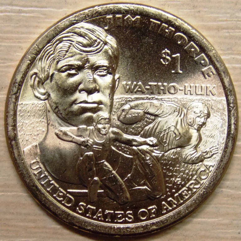 

Монета США. 1 доллар 2018 год. Сакагавея.