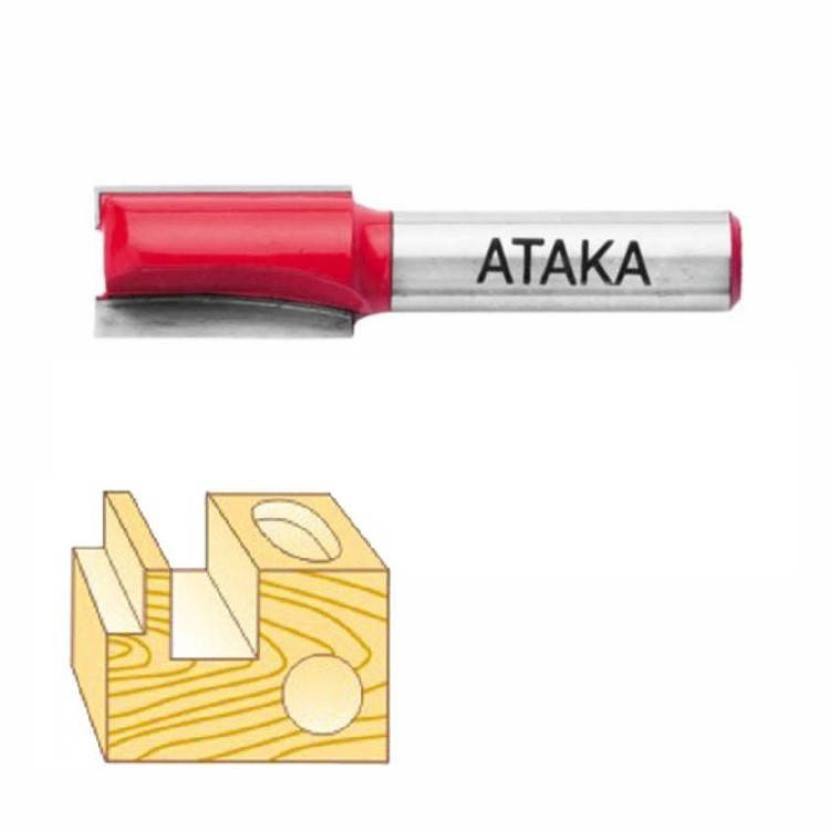 

Столярная пазовая фреза по дереву «Атака» прямая концевая 8х16х20 мм (021160)