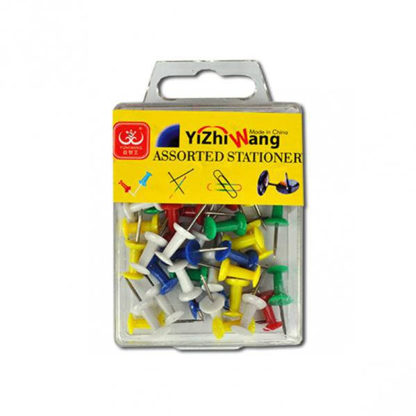 

Кнопки-гвозди, металлические, 50 шт, Разные цвета