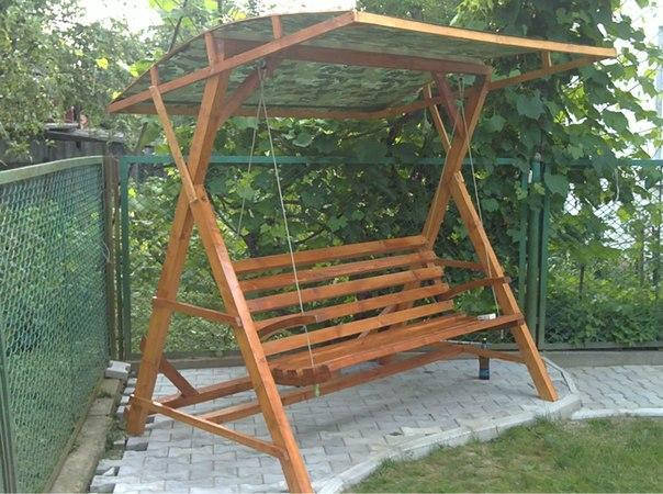 

Качели из натурального дерева "Усадьба"