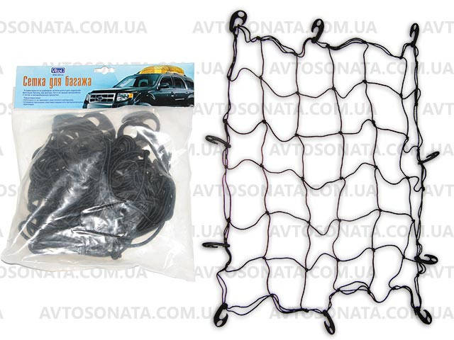 

Сетка для фиксации багажа 9550B 1,5х2м/ 10см 16 мет. крючков