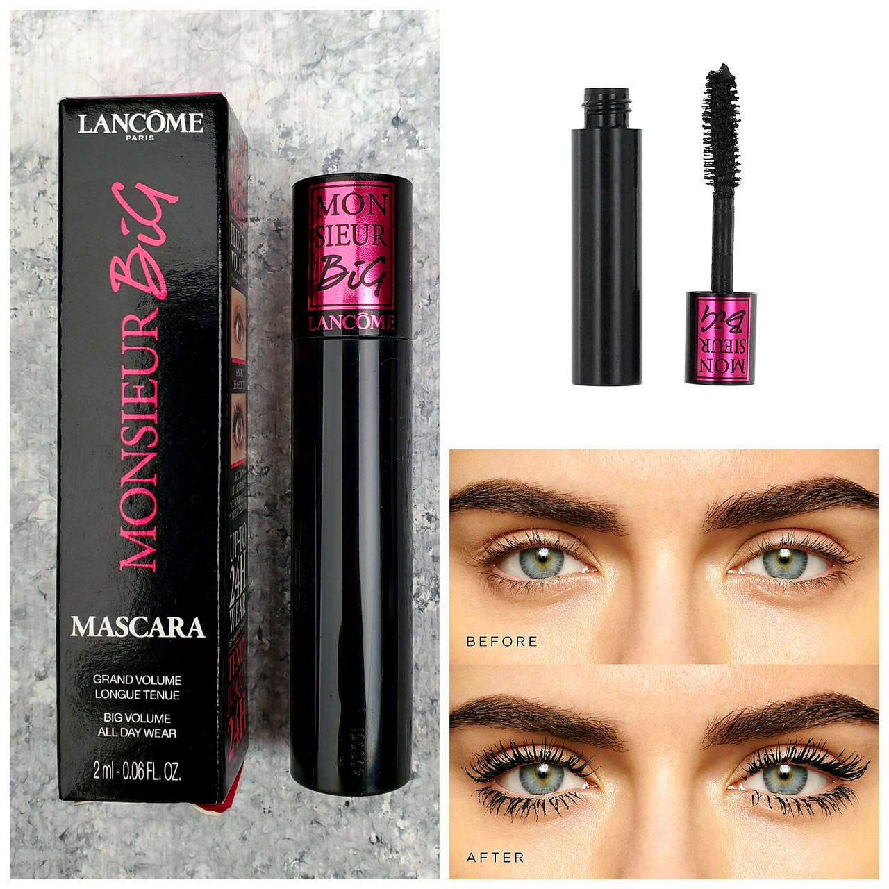 

Тушь для ресниц с эффектом объема Lancome Monsieur Big Mascara 2 ml, Черный
