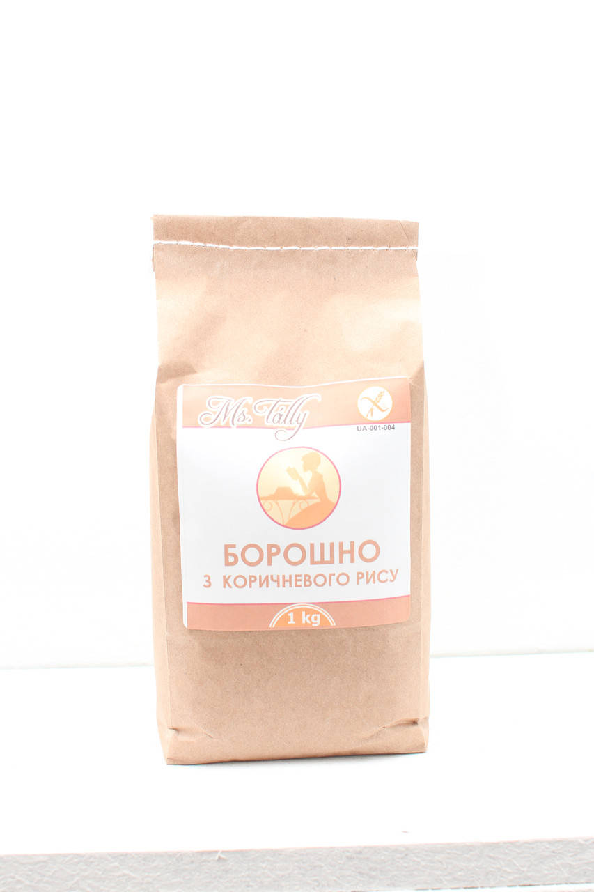 

Мука из коричневого риса без глютена "Ms. Tally", 1 кг
