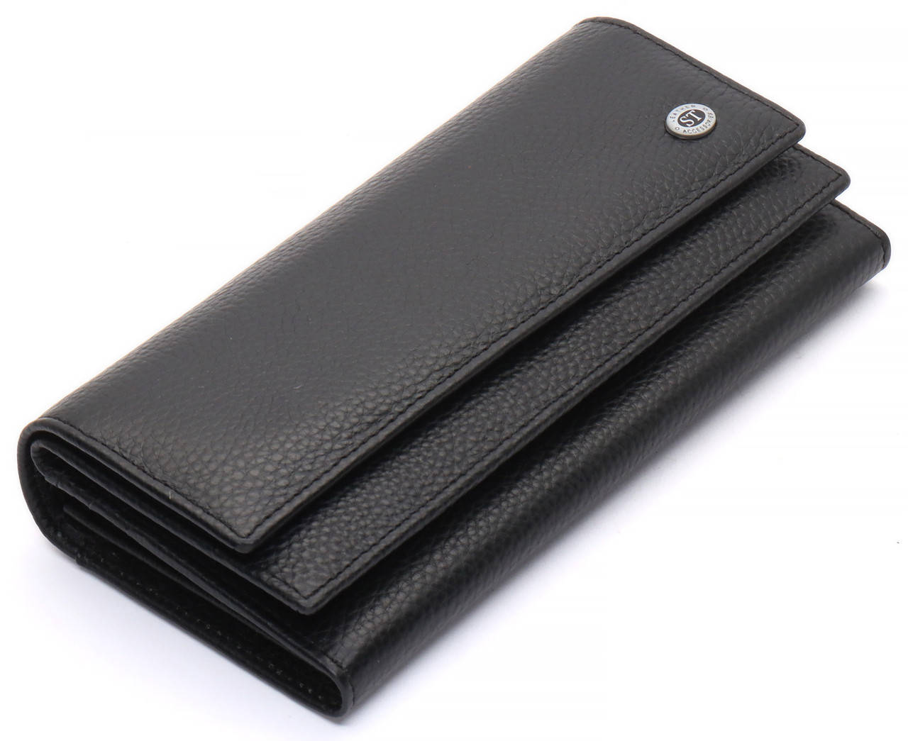 

Черный многофункциональный женский кошелек из натуральной кожи ST Leather ST9-103