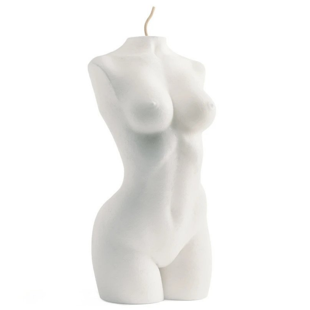 

Свеча женский торс белая Besensua grand femme blanc 13 см, Белый