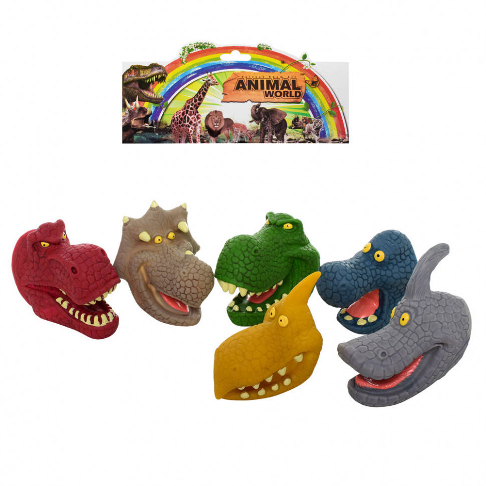 

Детский пальчиковый театр Динозавры Z03PT, в наборе 6 штук
