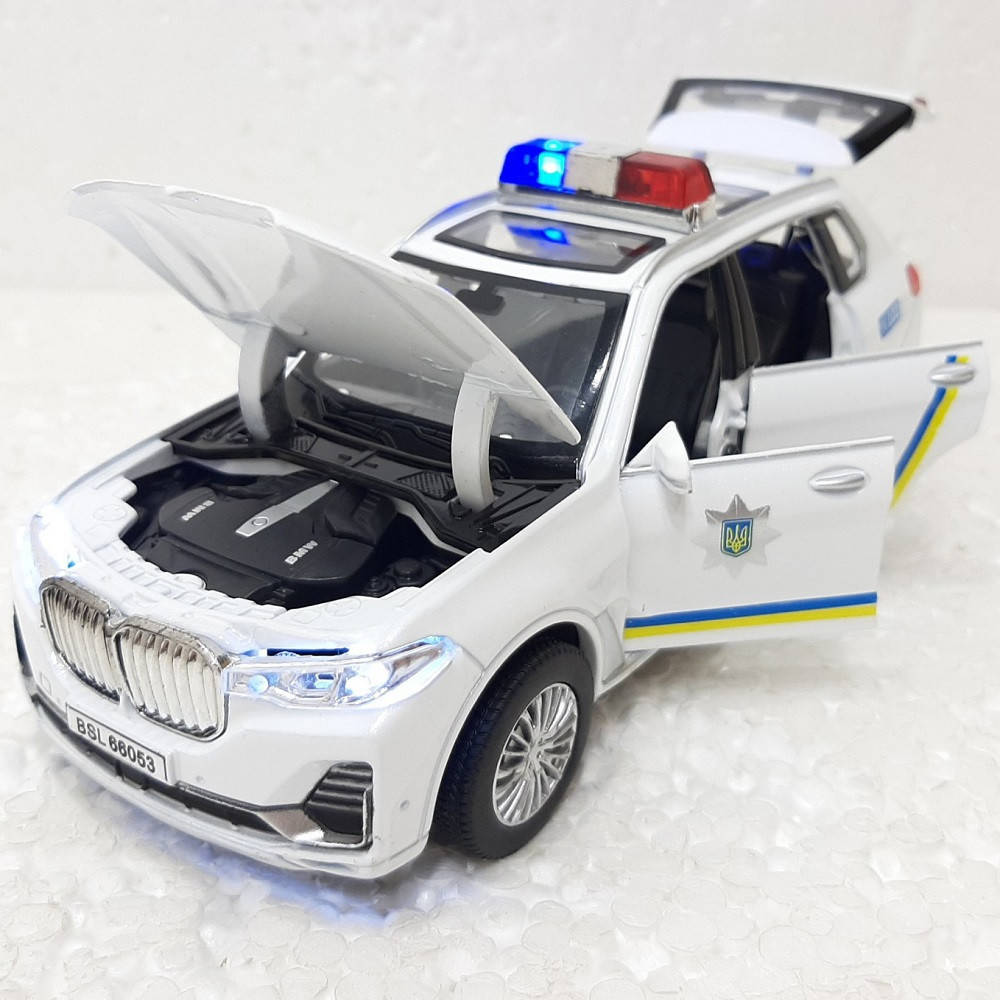 

Металлическая Полицейская Машина BMW X7, Белый