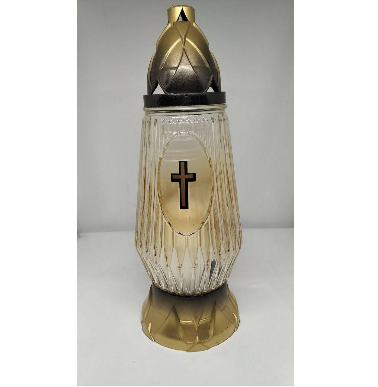 

Лампадка стеклянная 35 ч. (27 см.) 8шт / ящ (421Z)