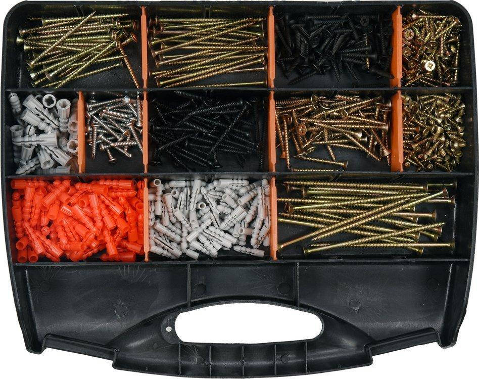 

Саморезы+Дюбеля Набор(Комплект)770 шт VOREL 24111