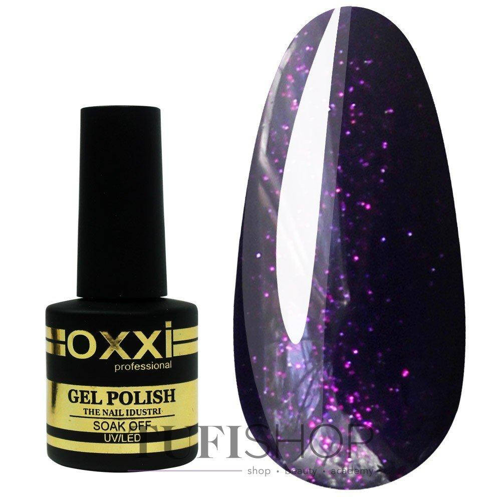 

Гель-лак Oxxi №049 - фиолетовый с розовыми блестками, 10 мл