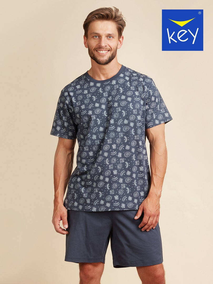 

Пижама мужская KEY MNS-724 A22, размер 3XL, 4XL 4XL темно синий