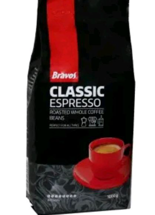 

Кофе Bravos Classic Espresso в зернах 1 кг