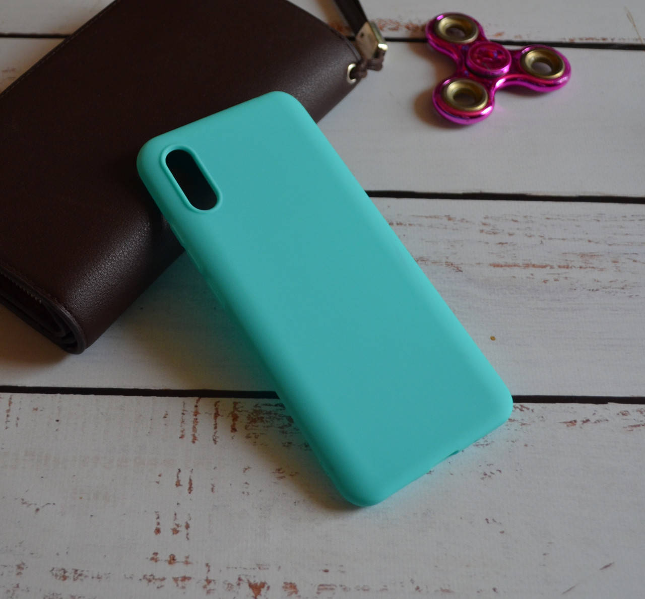 

Матовый силиконовый чехол для Xiaomi Redmi 9A, Бирюзовый