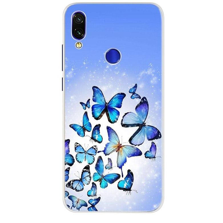 

Чехол Print для Xiaomi Redmi Note 7 / Note 7 Pro силиконовый бампер Butterfly Blue