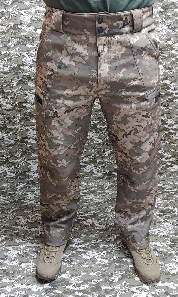 

Брюки тактичні softshell піксель зима