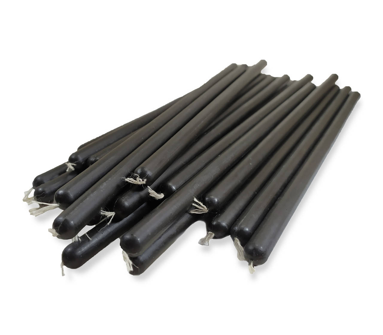 

Черные восковые свечи 26см, Черный