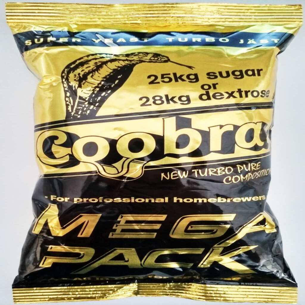 

Турбо Дрожжи Cobra Кобра МегаПак, упаковка на 100 литров 360г